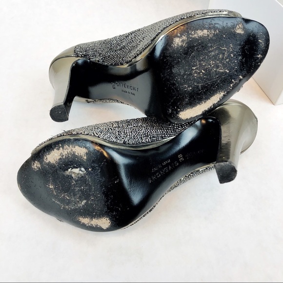 GIVENCHY | Calf Leather Sparkly High Heeled Shoes - Picture 3 of 3